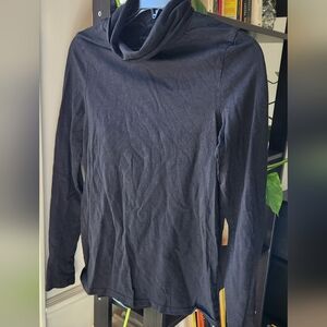 PACT Black Long Sleeve Turtleneck Top